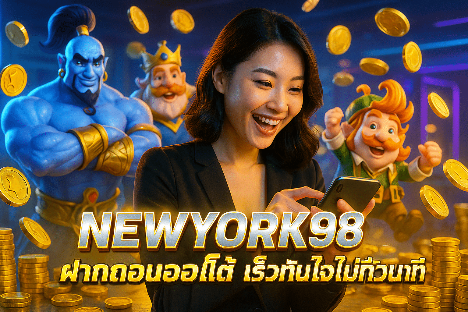 NEWYORK98 ฝากถอนออโต้ เร็วทันใจไม่กี่วินาที